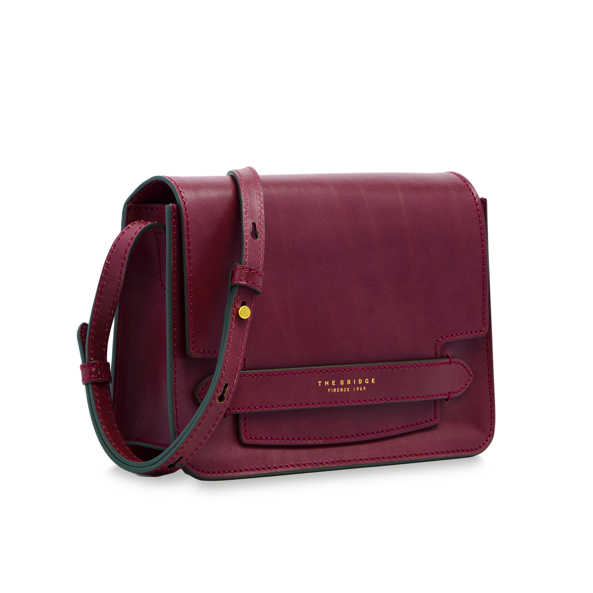 The Bridge LUCREZIA - Leather Crossbody Bag Medium
