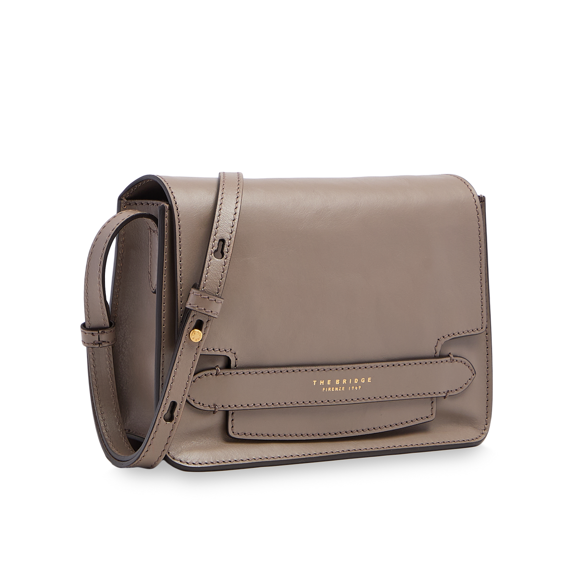 The Bridge LUCREZIA - Leather Crossbody Bag Medium