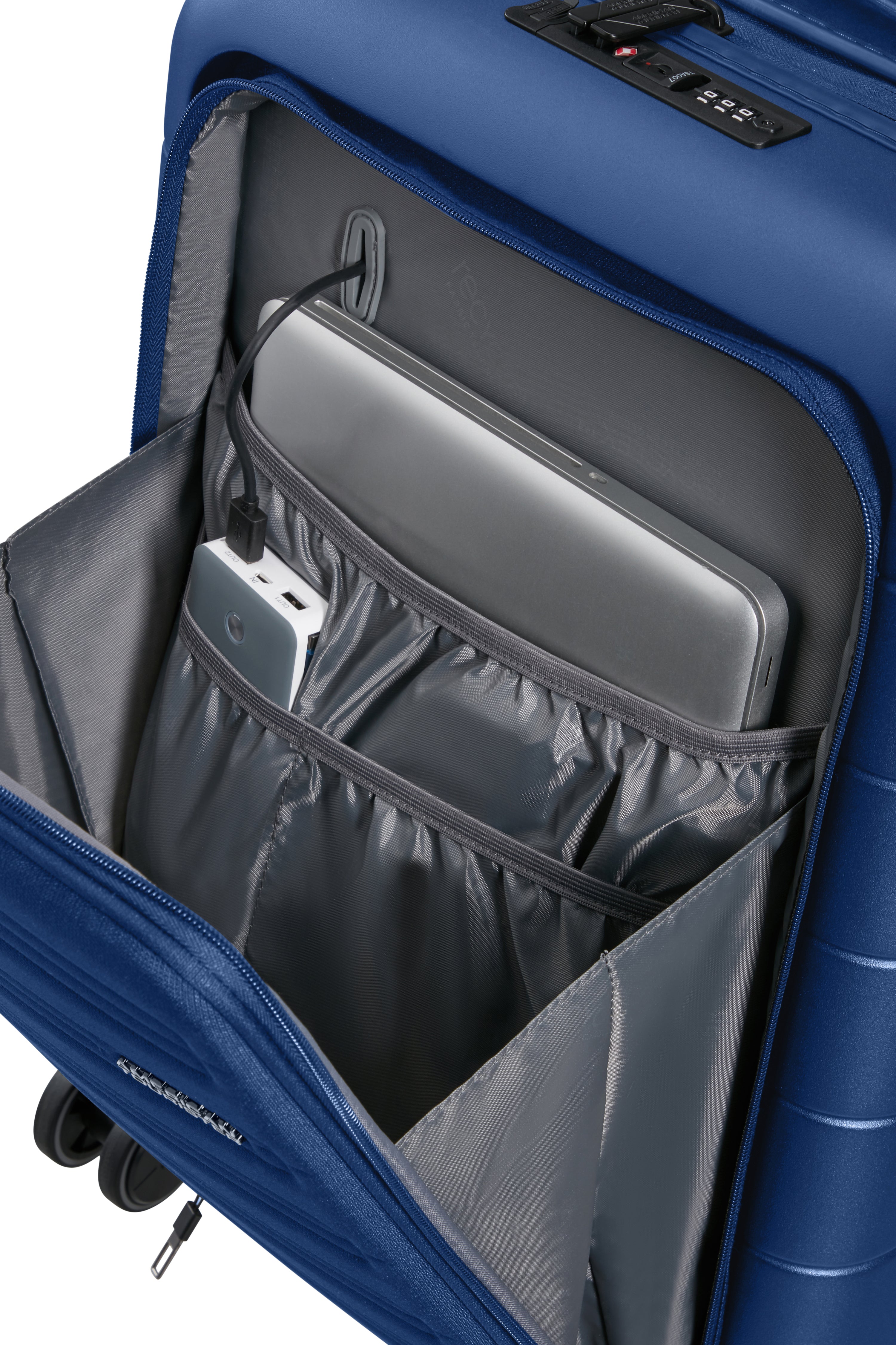 American Tourister Spinner Novastream Cabin EXP 55cm - Front Pocket