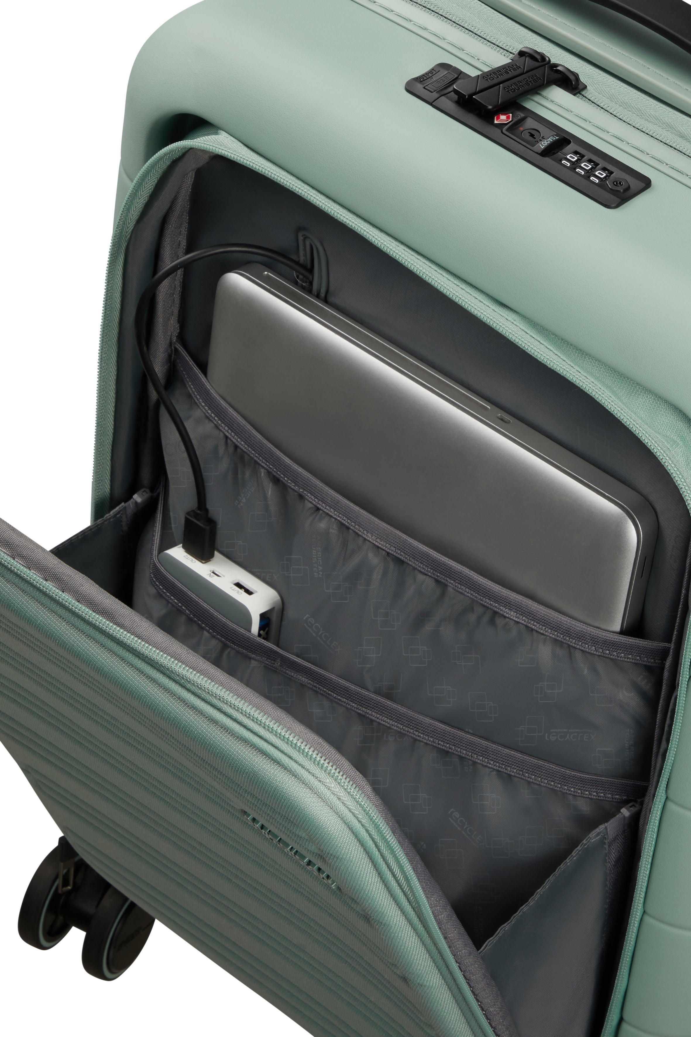 American Tourister Spinner Novastream Cabin EXP 55cm - Front Pocket