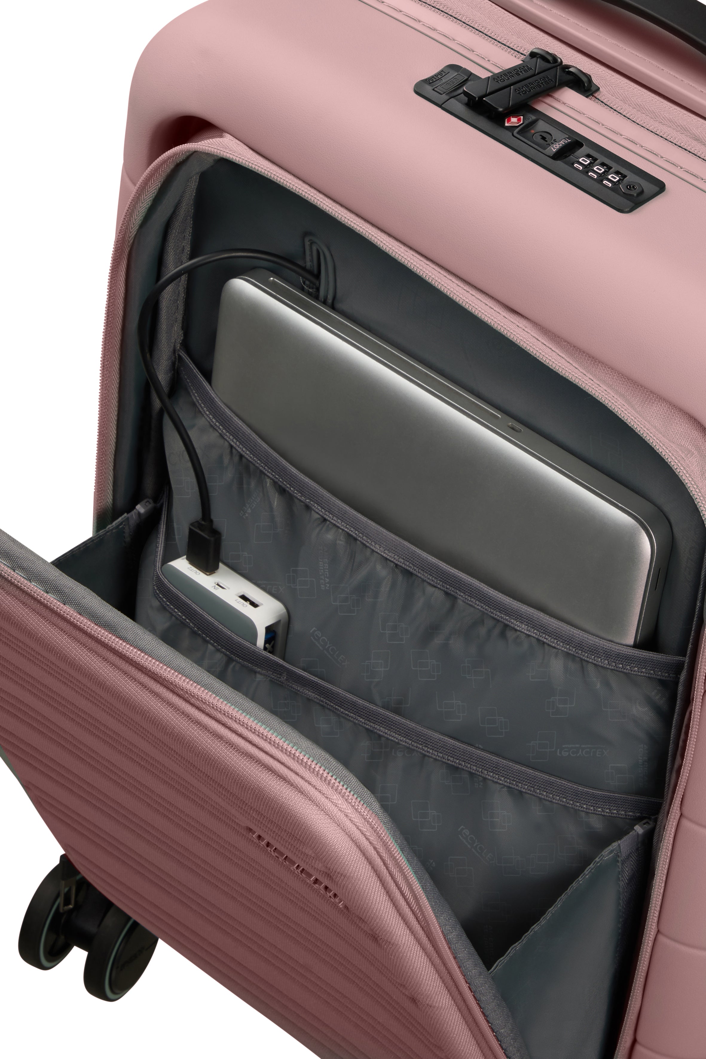 American Tourister Spinner Novastream Cabin EXP 55cm - Front Pocket