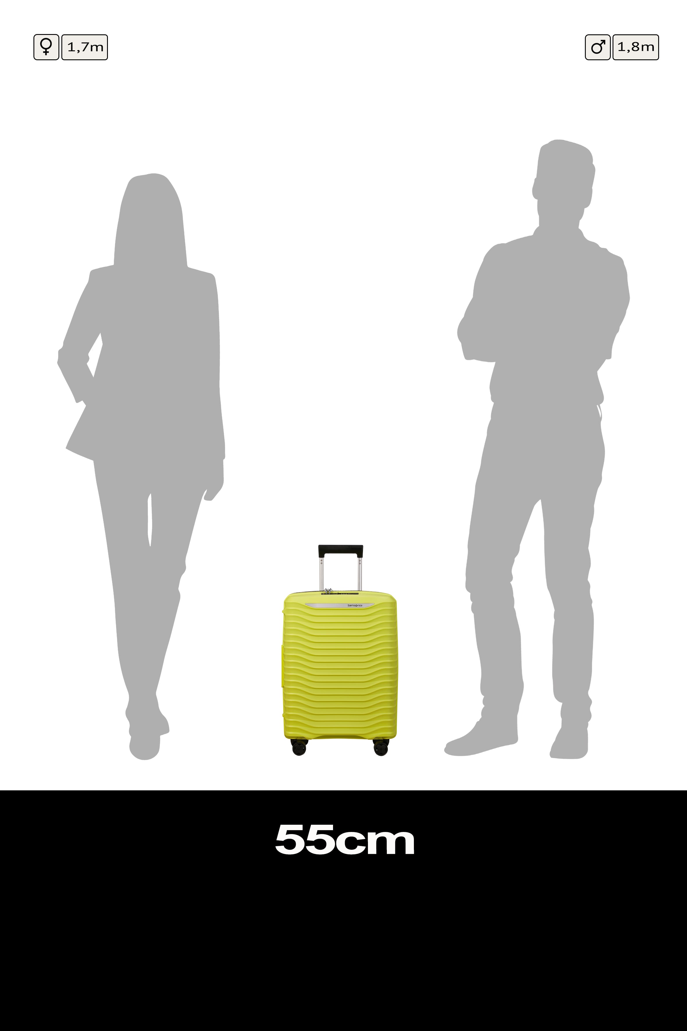Samsonite Upscape Spinner expandable (4 wheels) 55cm with USB
