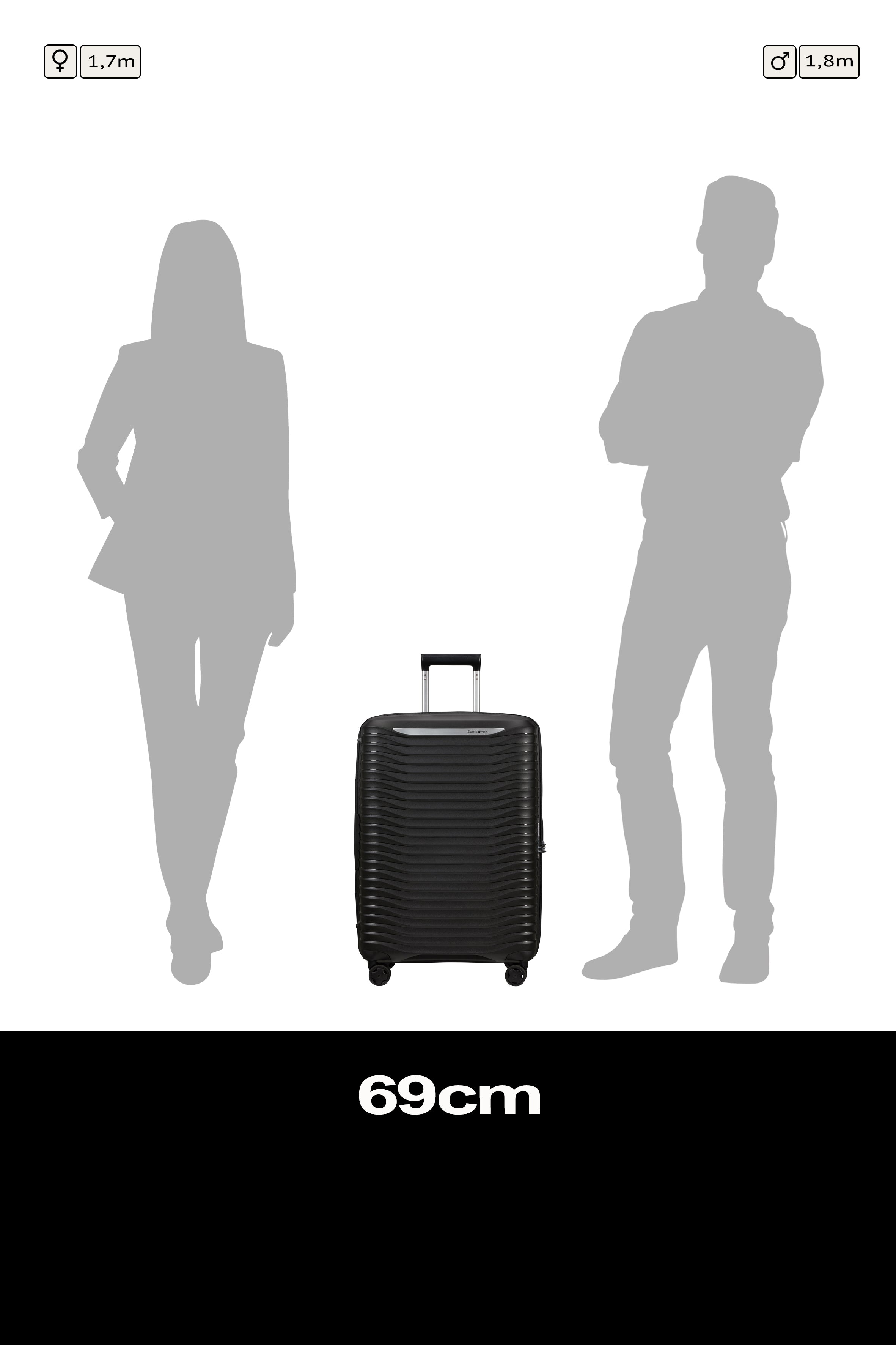 Samsonite Upscape Spinner expandable (4 wheels) 68cm