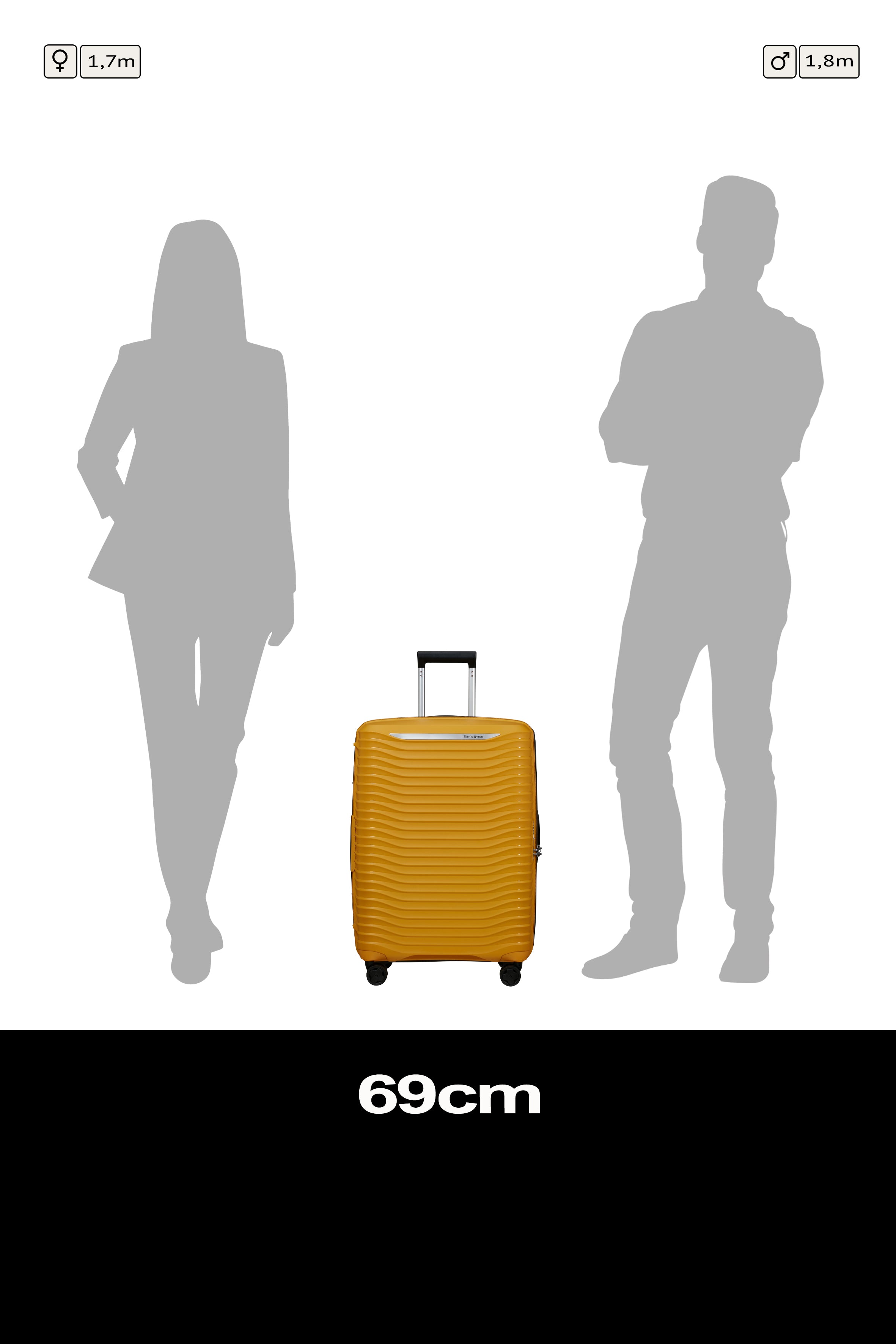 Samsonite Upscape Spinner expandable (4 wheels) 68cm