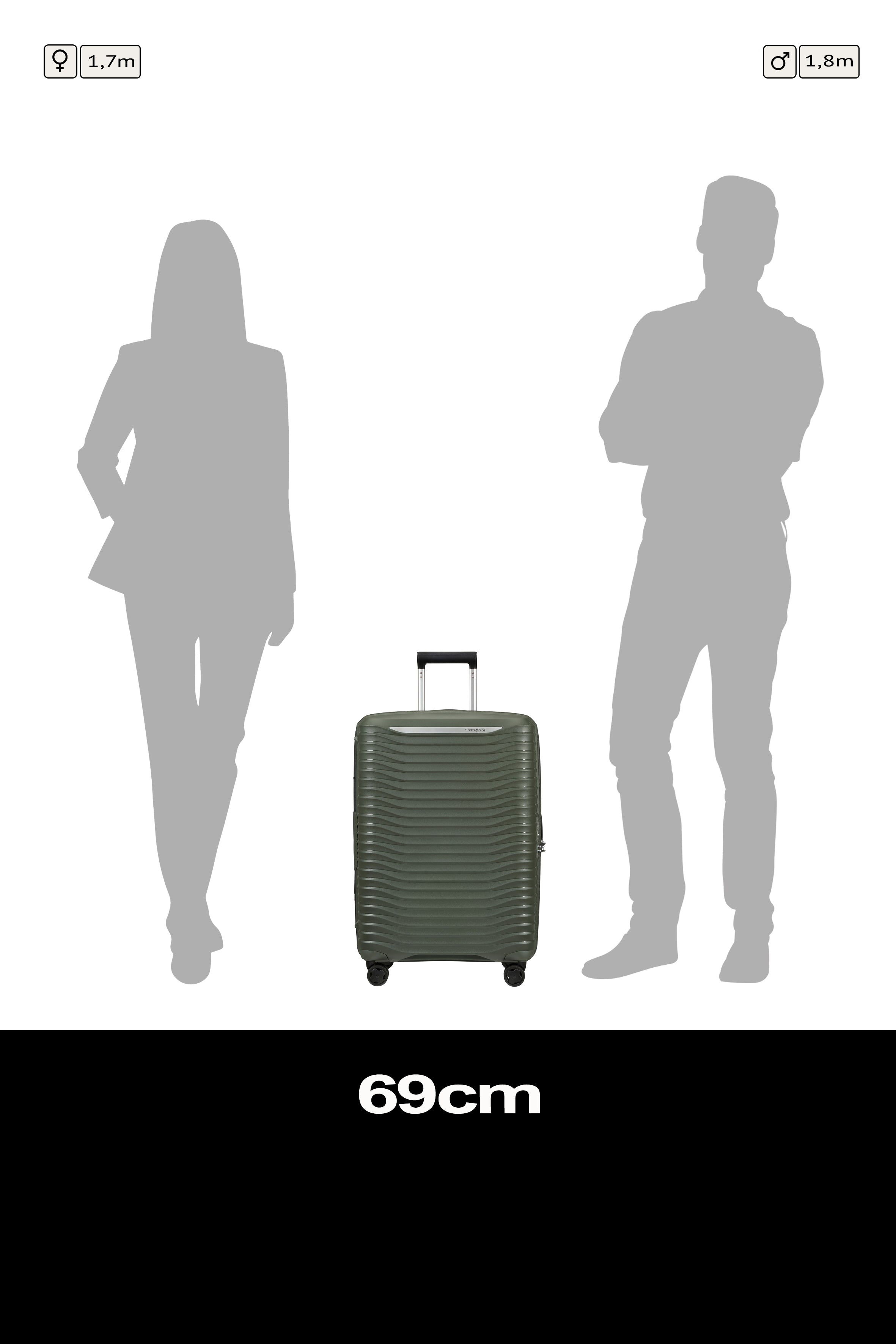 Samsonite Upscape Spinner expandable (4 wheels) 68cm