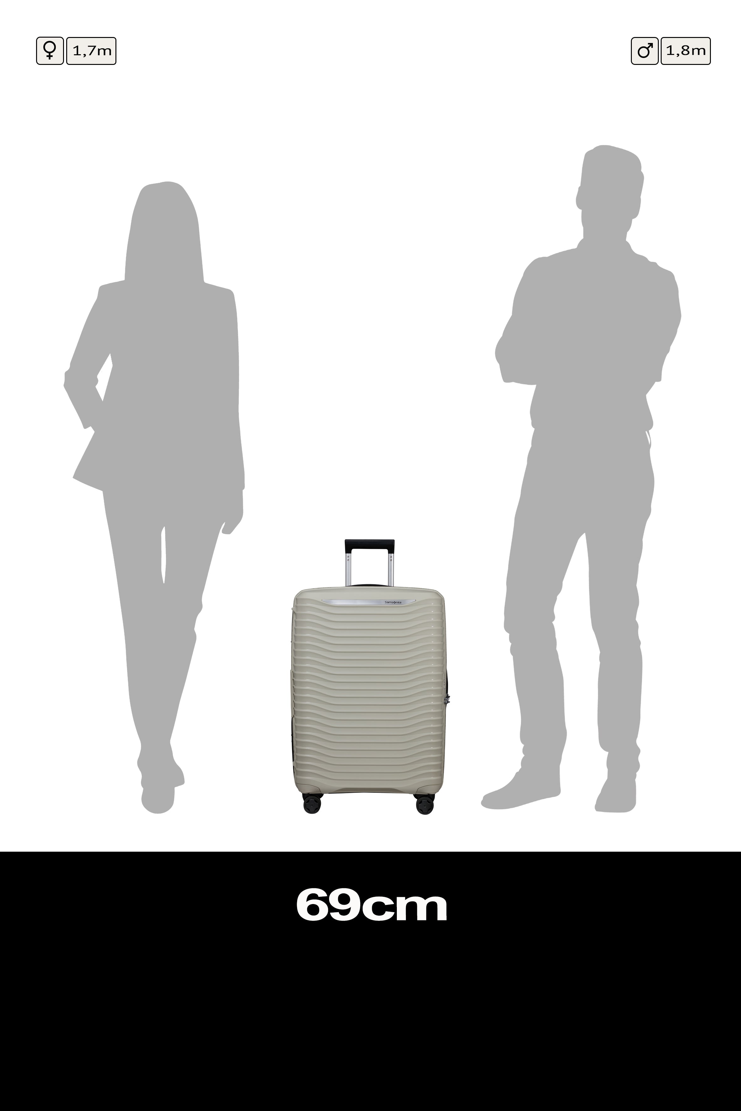 Samsonite Upscape Spinner expandable (4 wheels) 68cm