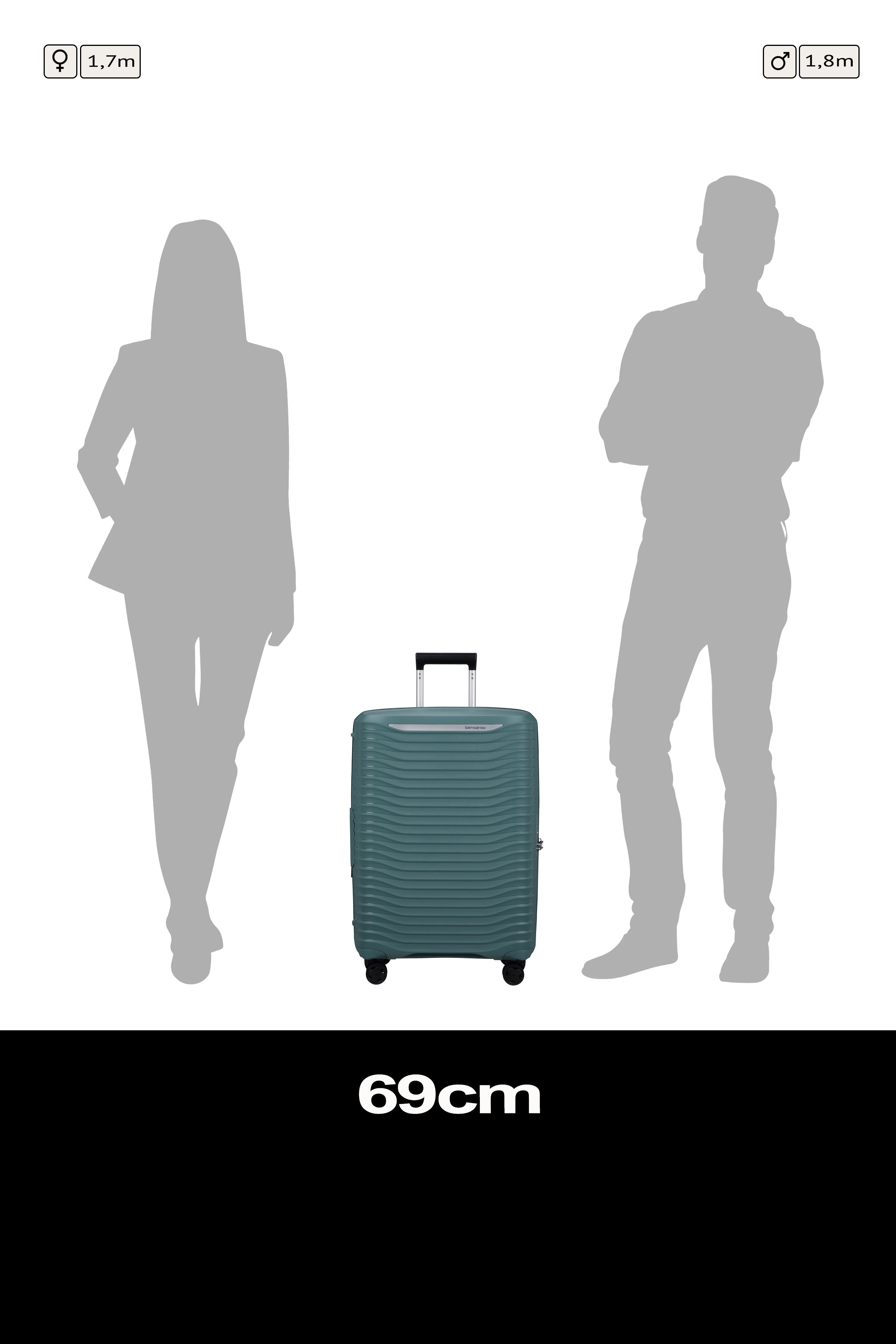 Samsonite Upscape Spinner expandable (4 wheels) 68cm