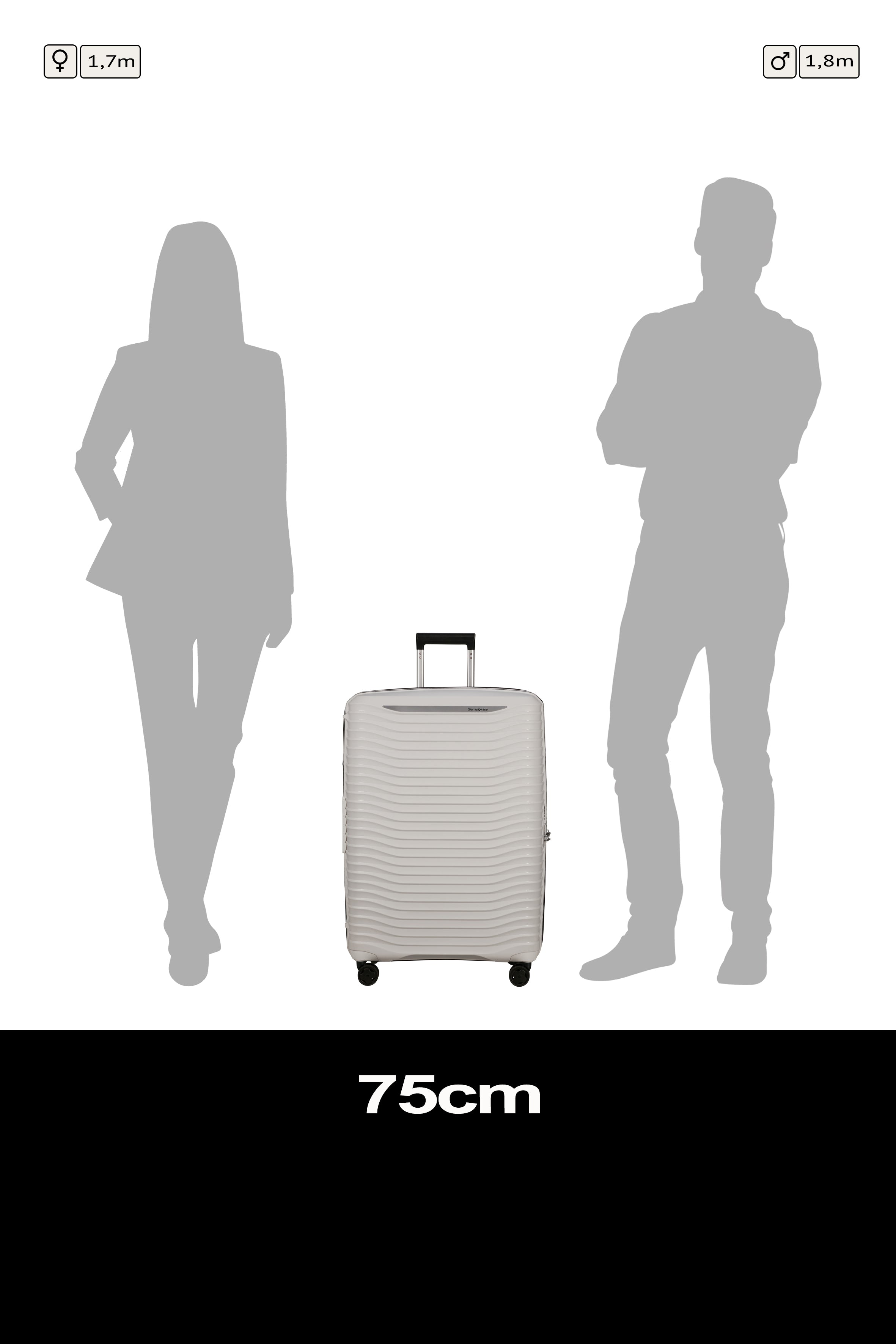 Samsonite Upscape Spinner expandable (4 wheels) 75cm