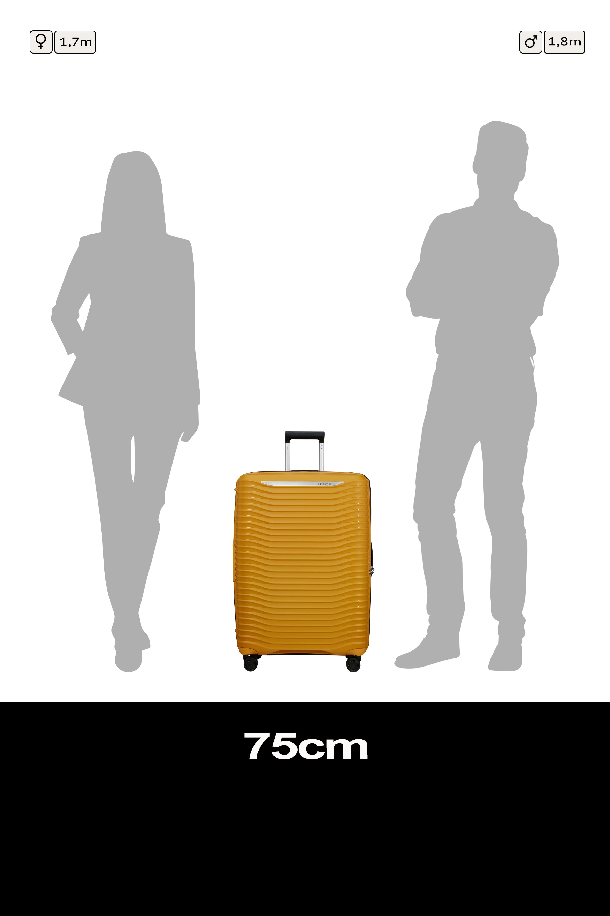 Samsonite Upscape Spinner expandable (4 wheels) 75cm