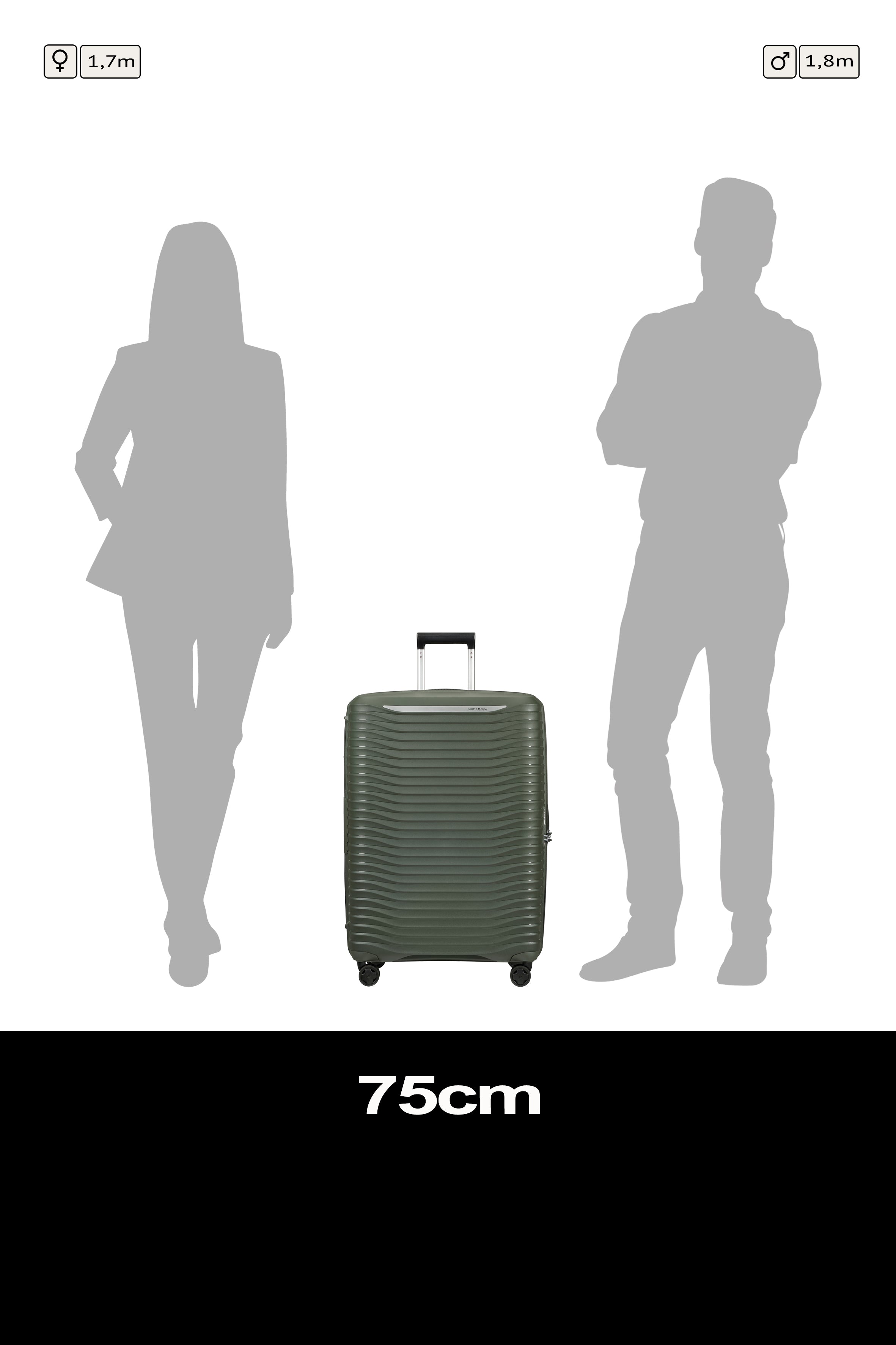 Samsonite Upscape Spinner expandable (4 wheels) 75cm