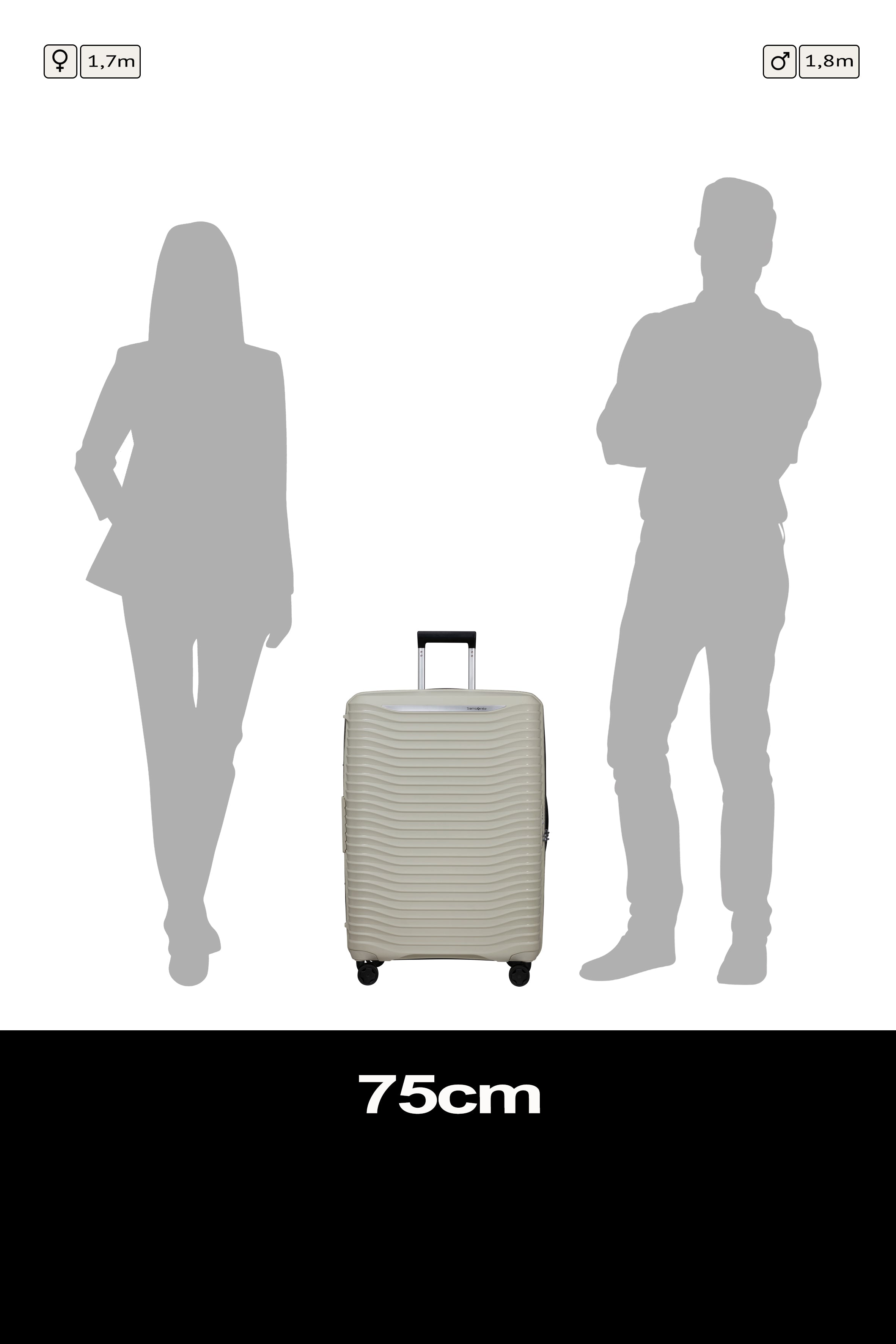 Samsonite Upscape Spinner expandable (4 wheels) 75cm