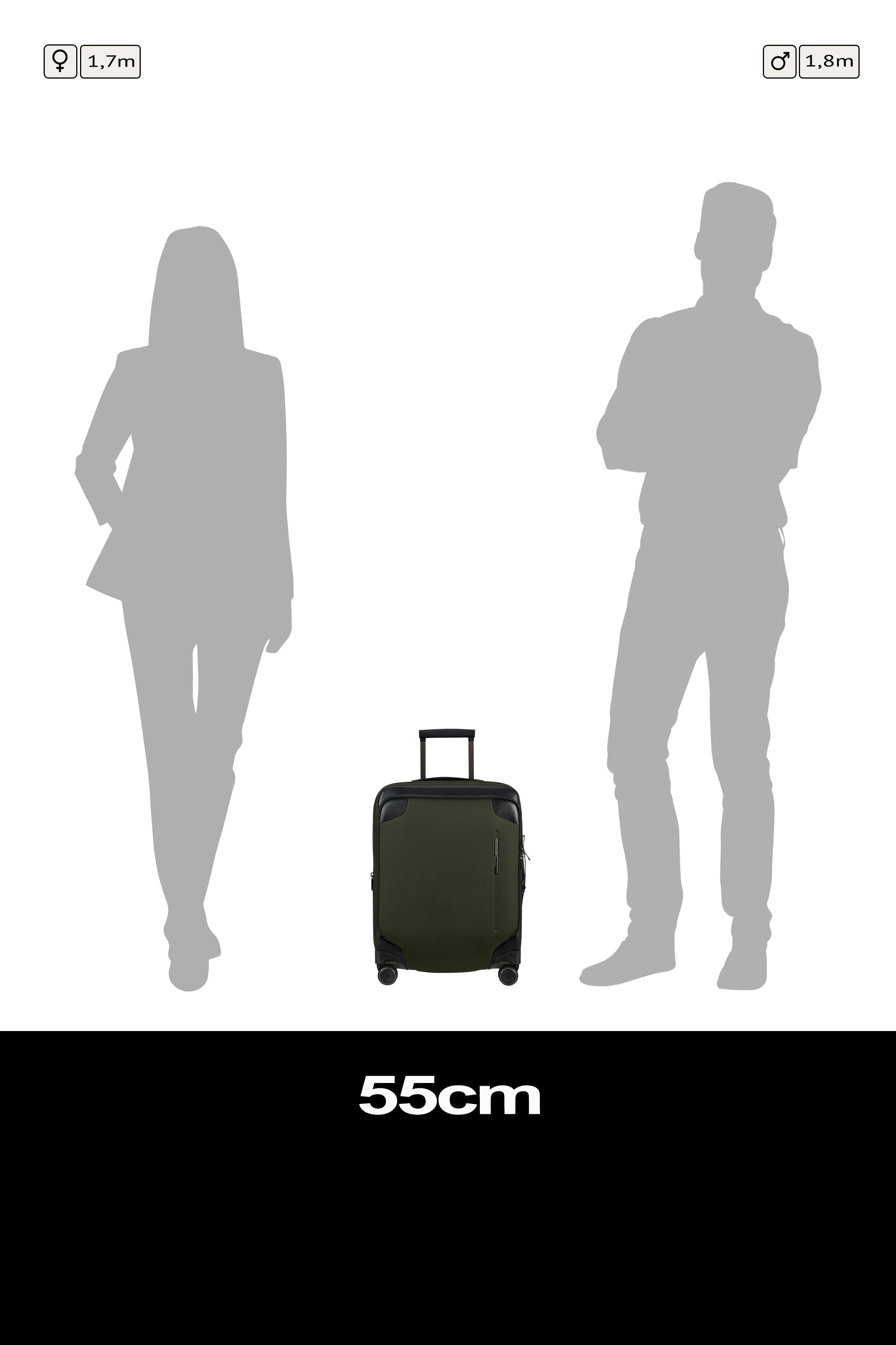 Samsonite Splendix Spinner (4 wheels) 55cm - Cabin