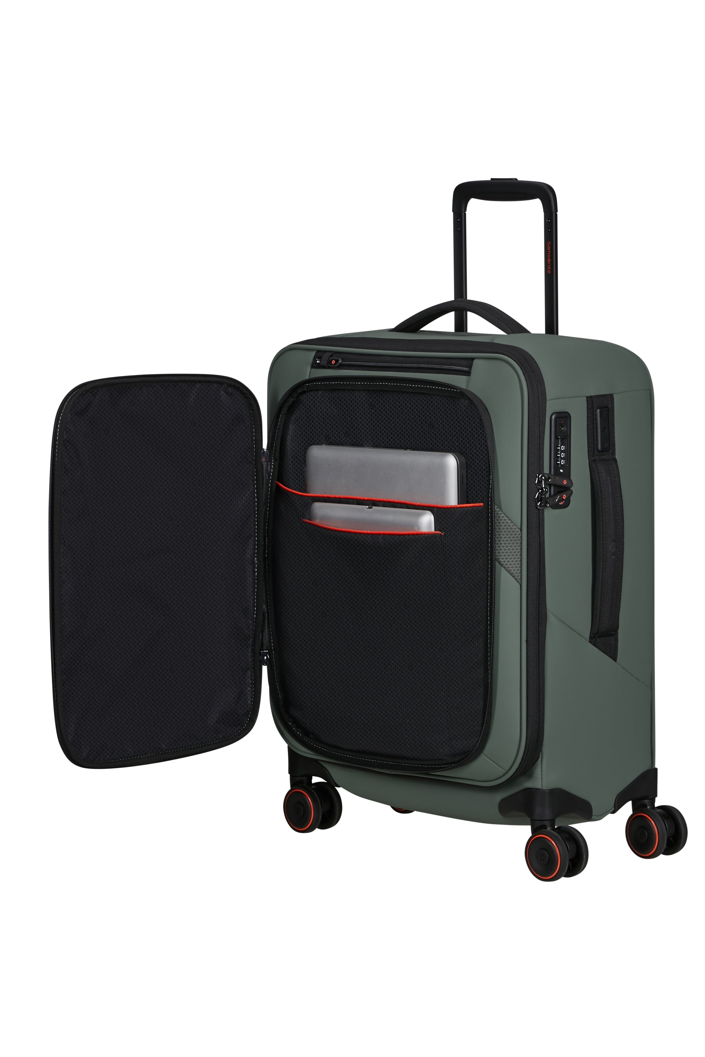 Samsonite Glazed Spinner Exp 55cm- Cabin