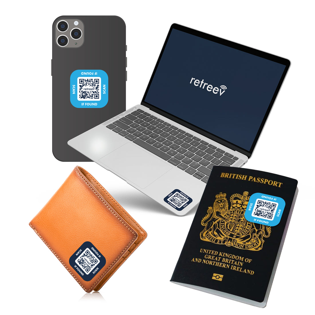 Retreev Smart Tags Yellow Combo Pack - 2 X Yellow Originals & 9 X Smart Stickers