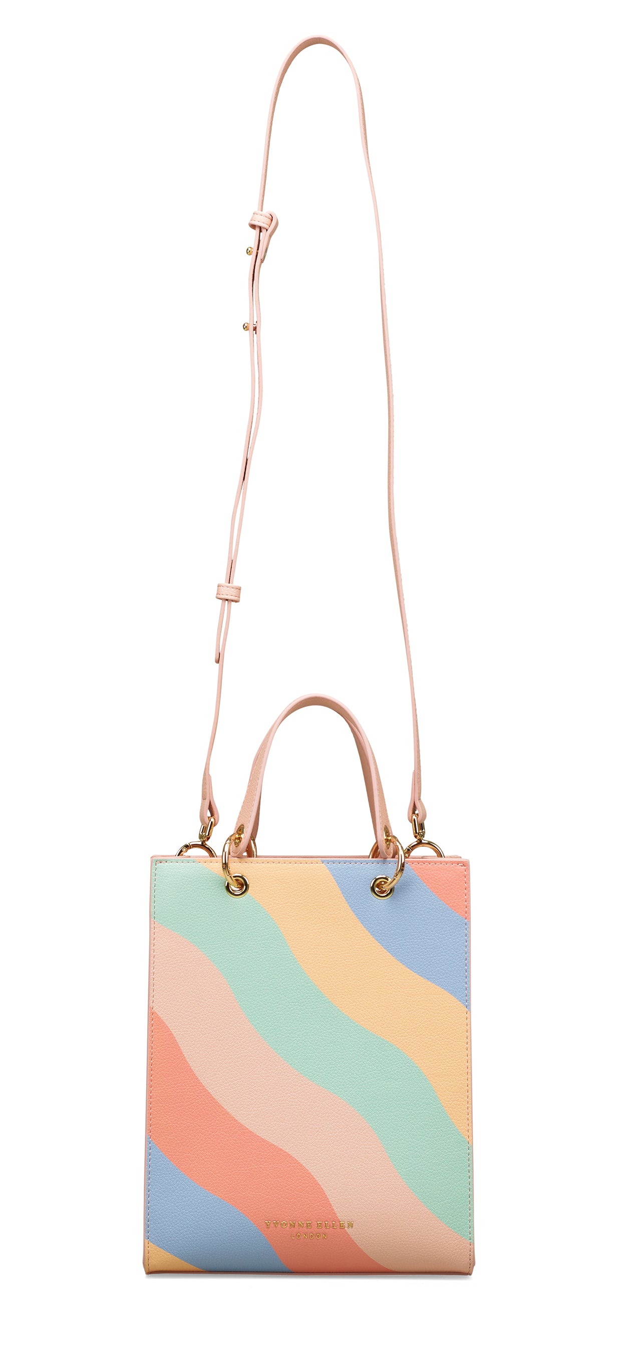 Yvonne Ellen Mini Structured Tote Bag - Wobble Stripe