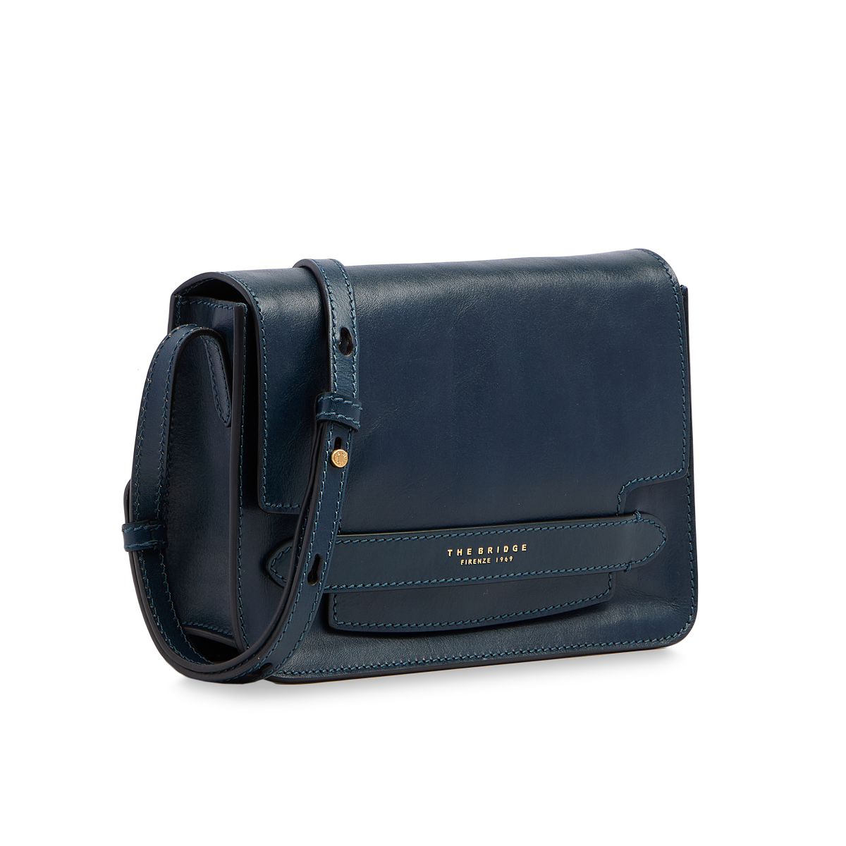 The Bridge LUCREZIA - Leather Crossbody Bag Medium