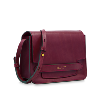 The Bridge LUCREZIA - Leather Crossbody Bag Medium