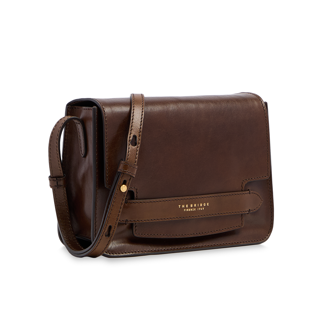 The Bridge LUCREZIA - Leather Crossbody Bag Medium
