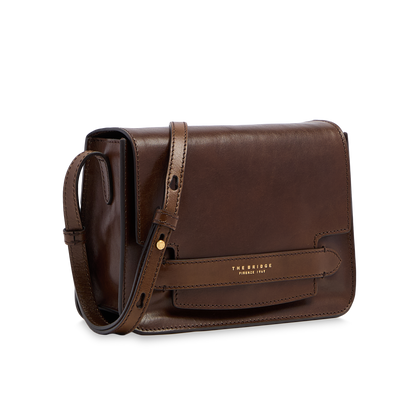 The Bridge LUCREZIA - Leather Crossbody Bag Medium