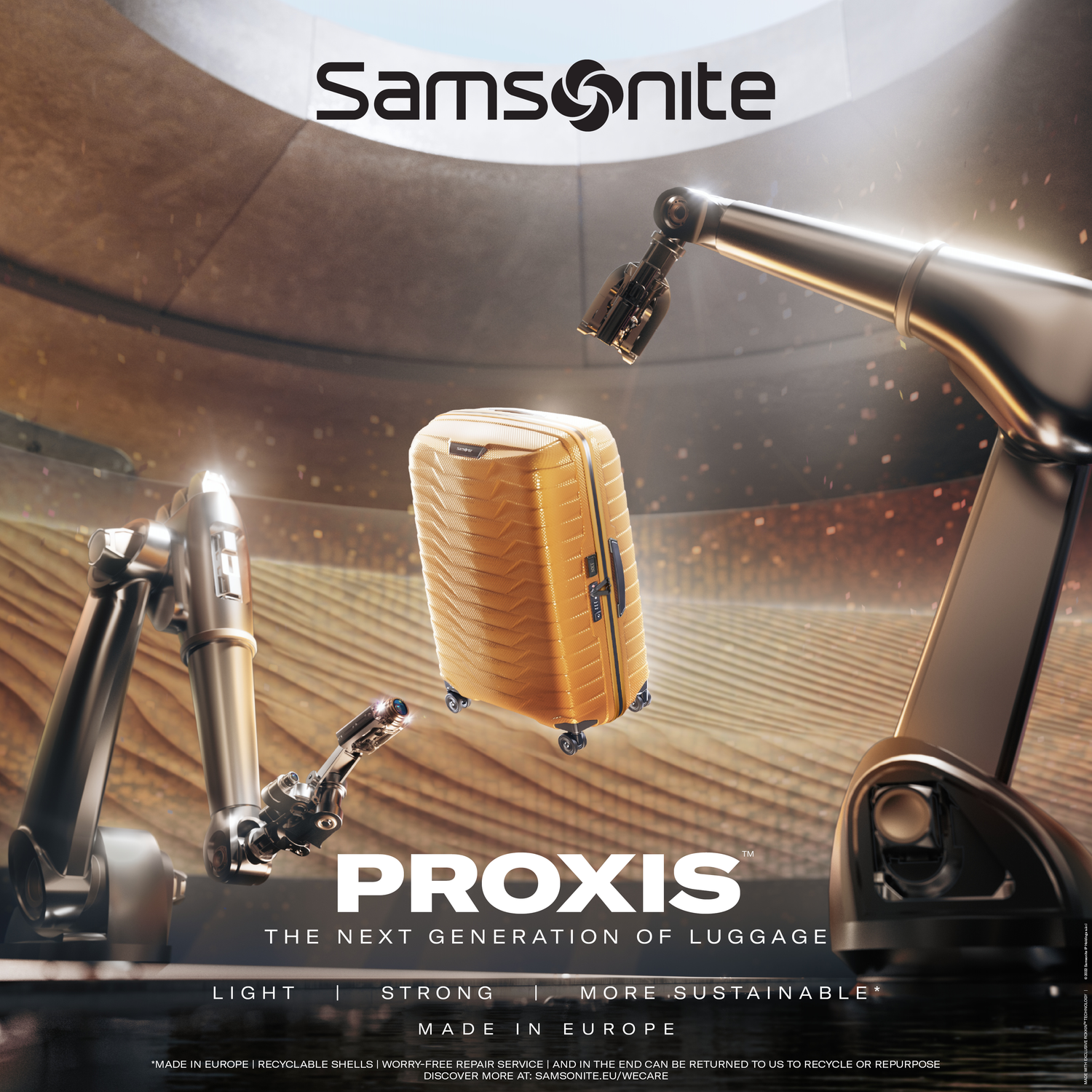 proxis luggage gold