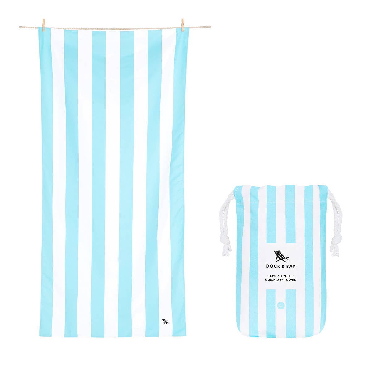 Dock &amp; Bay Quick Dry Classic Large Beach Towels
