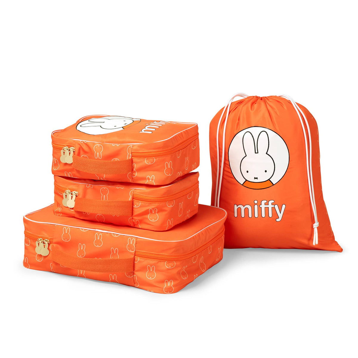 Miffy Orange Packing Cubes 4pc Set