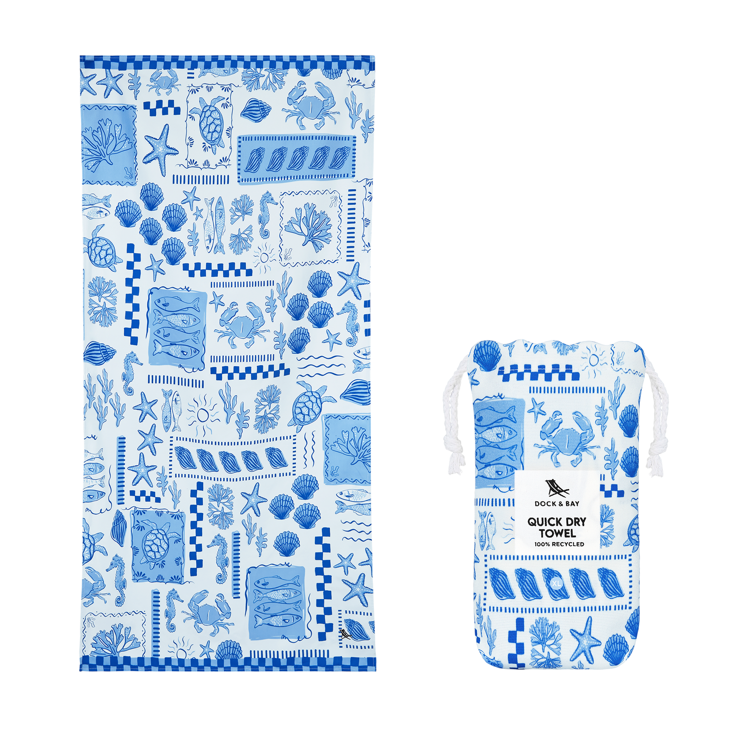 Dock &amp; Bay Quick Dry Design XL Beach Towels