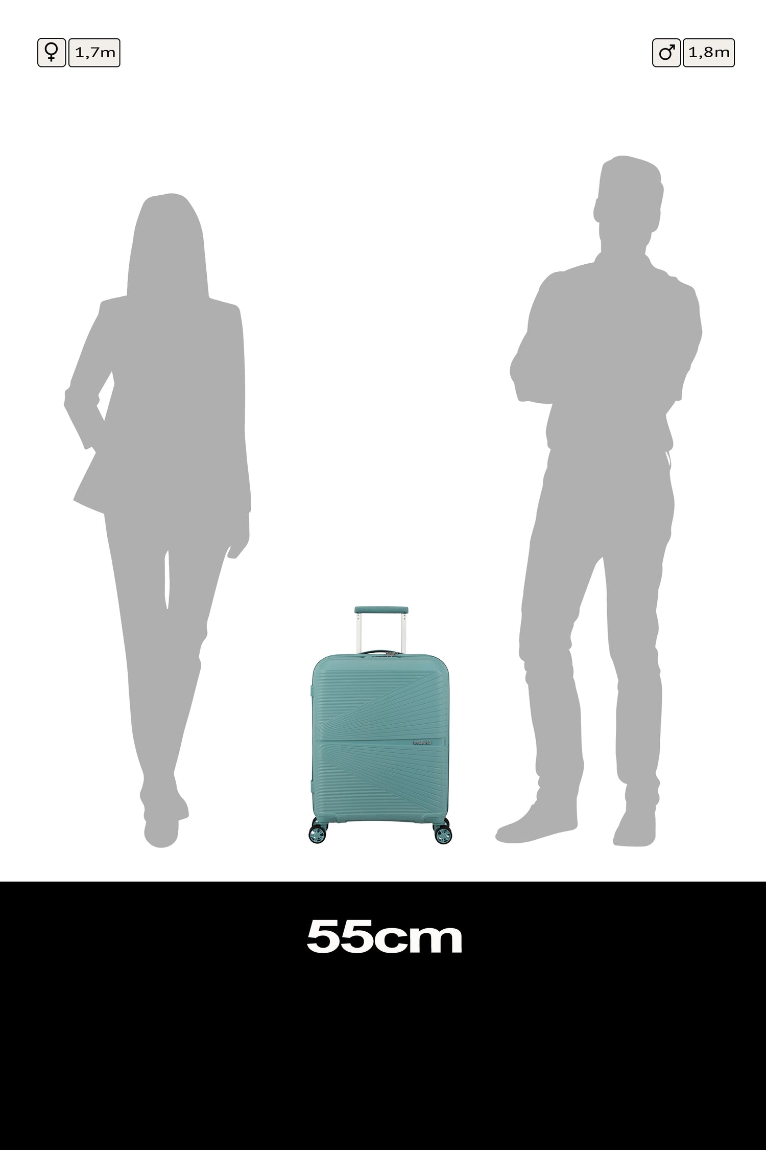 American Tourister Spinner Airconic Cabin 55cm