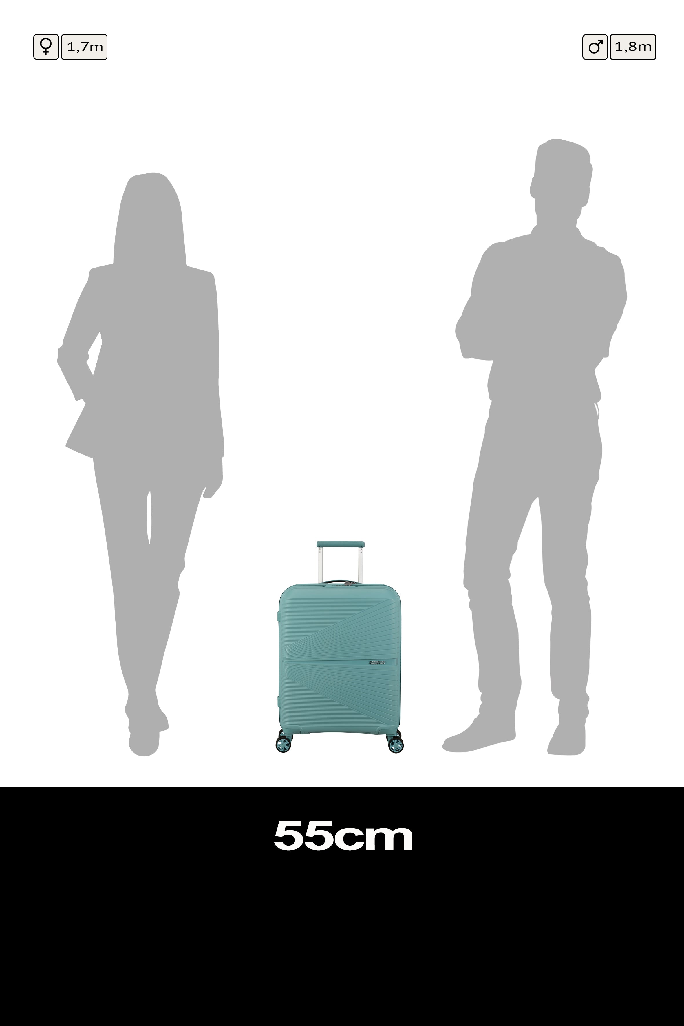 American Tourister Spinner Airconic Cabin 55cm