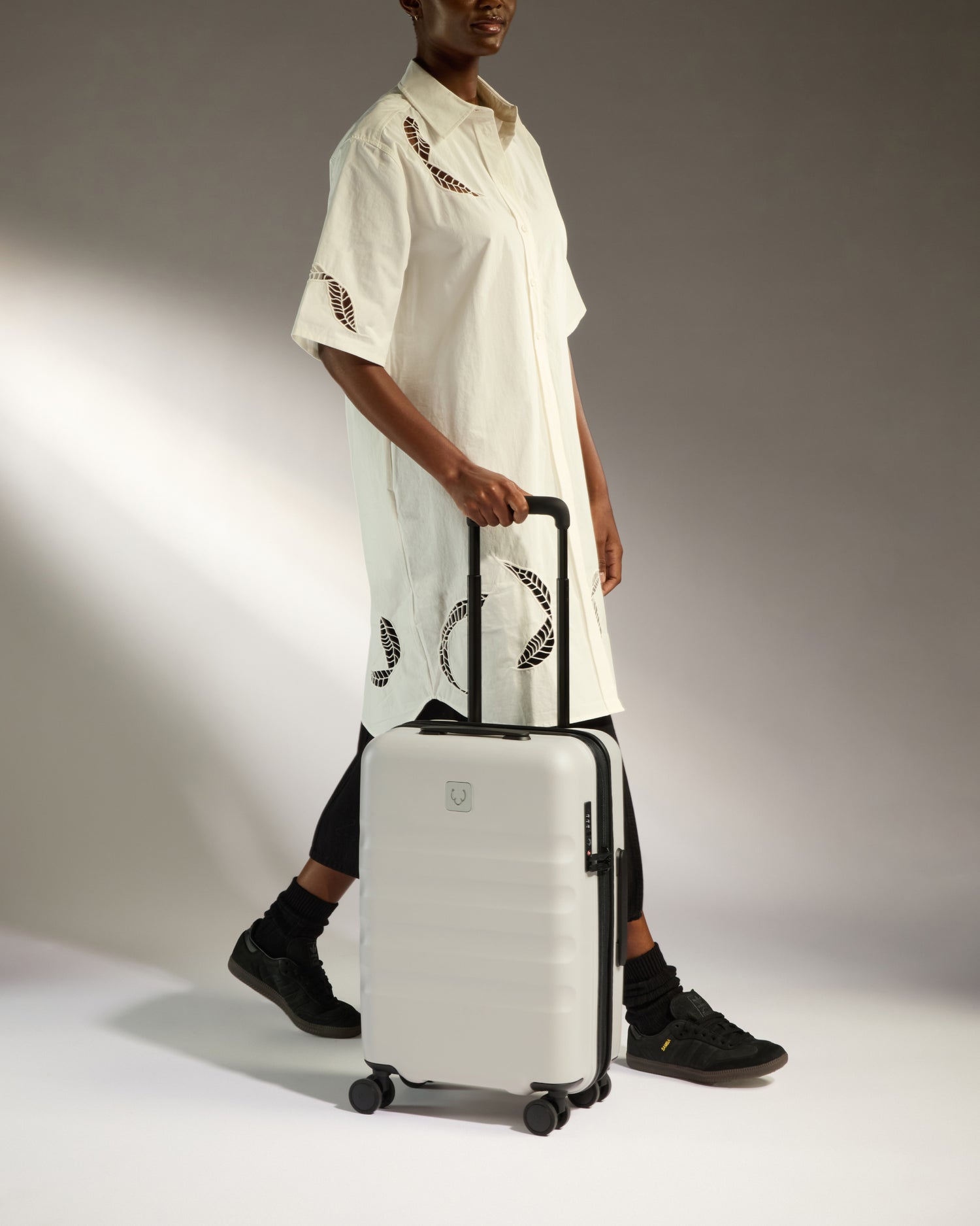 Antler Icon Stripe Exp Cabin Suitcase - 55cm