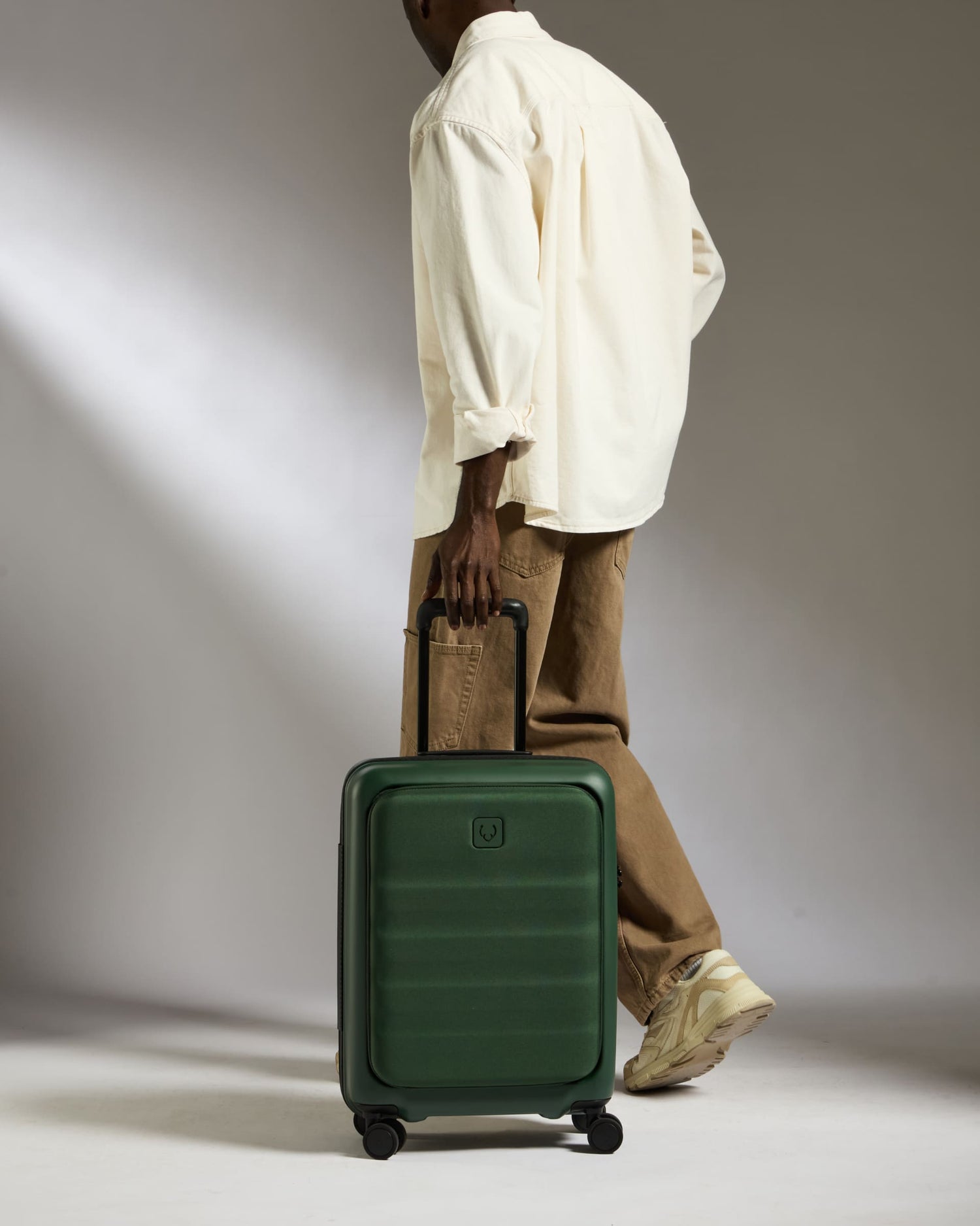 Antler Icon Stripe Cabin with Pocket Suitcase - 55cm