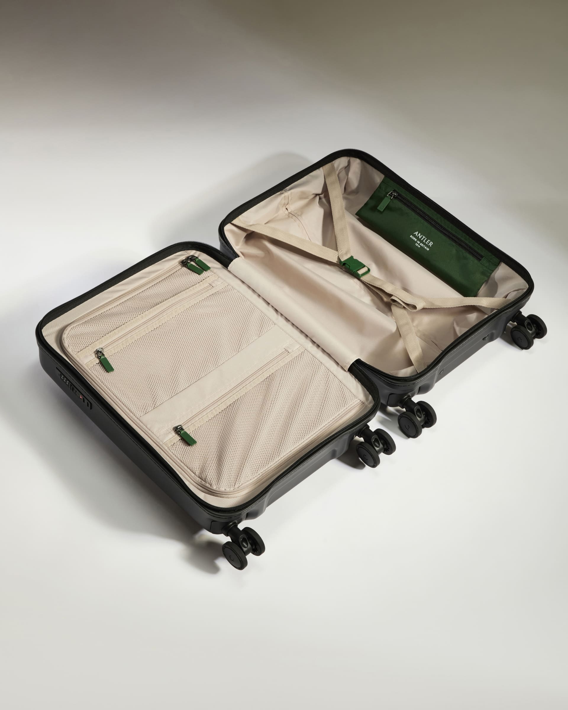 Antler Icon Stripe Cabin with Pocket Suitcase - 55cm