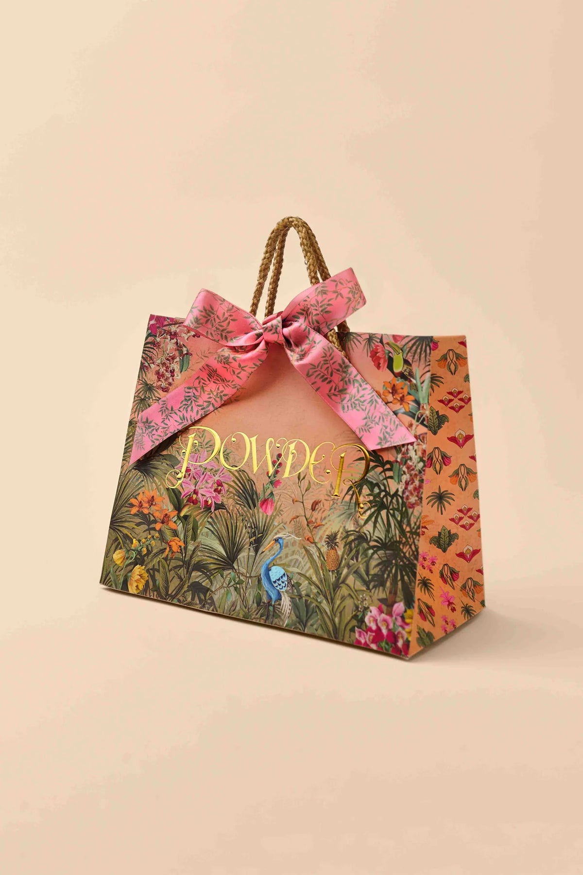 Powder 100% Paper Small Gift Bag