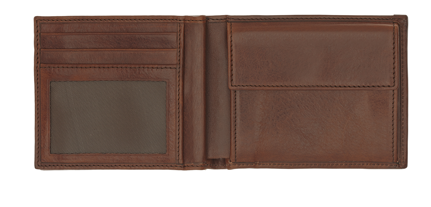 The Bridge Leather Mens Wallet with coin pocket