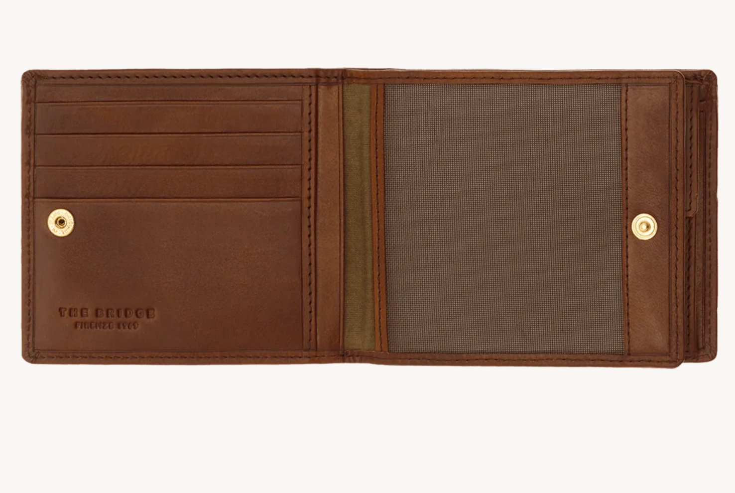 The Bridge Leather Mens Wallet with coin pocket