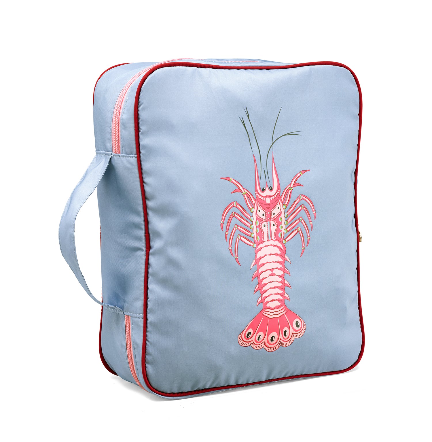 Yvonne Ellen Packing Cube Set - Pale Blue With Lobster
