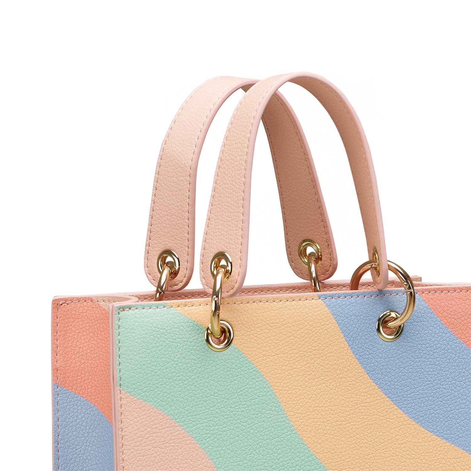 Yvonne Ellen Mini Structured Tote Bag - Wobble Stripe