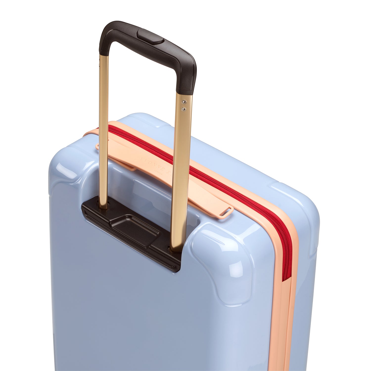 Yvonne Ellen Cabin Trolley Spinner Suitcase - Pale Blue With Lobster
