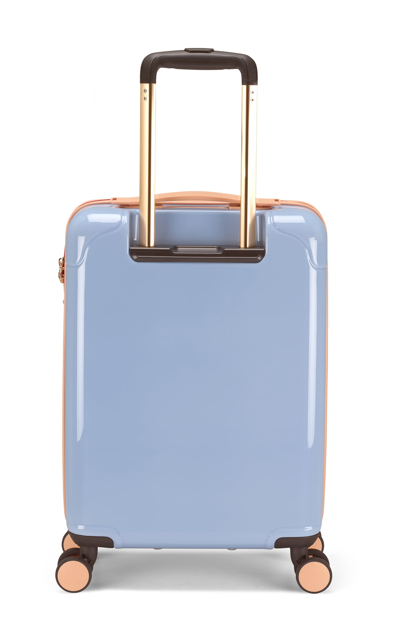 Yvonne Ellen Cabin Trolley Spinner Suitcase - Pale Blue With Lobster