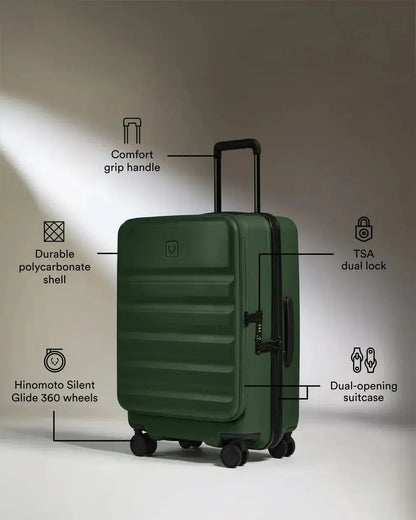 Antler Icon Stripe Dual Opening Cabin Suitcase - 55cm