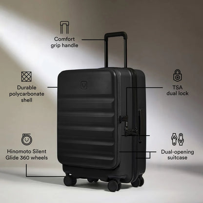 Antler Icon Stripe Dual Opening Cabin Suitcase - 55cm