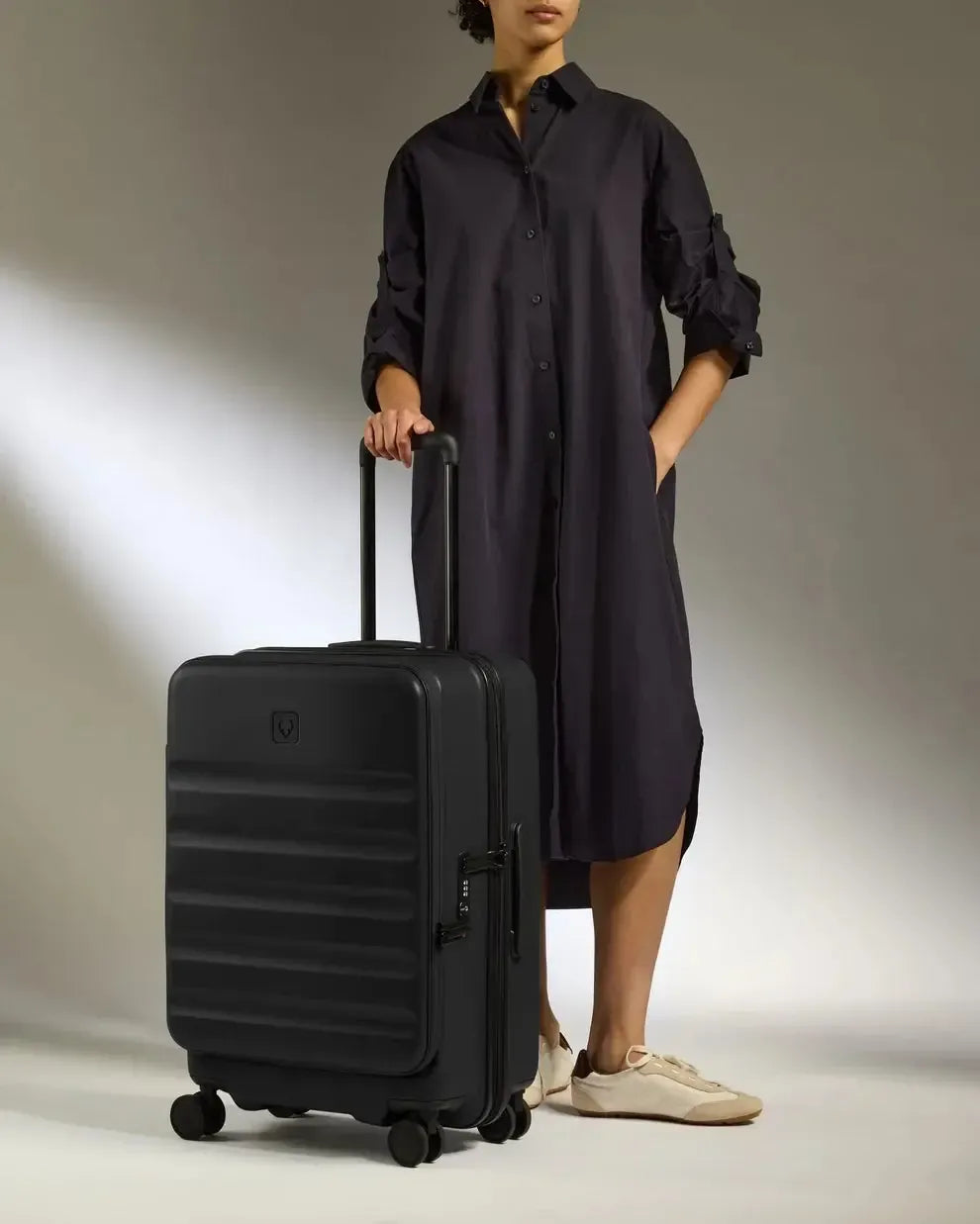 Antler Icon Stripe Dual Opening Medium Suitcase