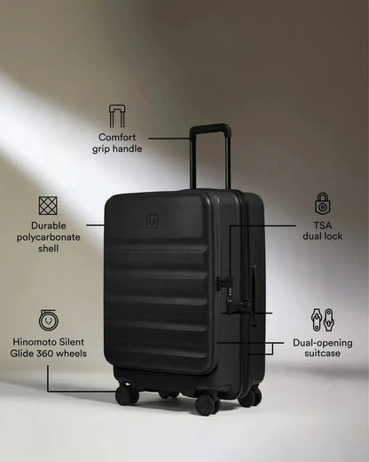 Antler Icon Stripe Dual Opening Medium Suitcase