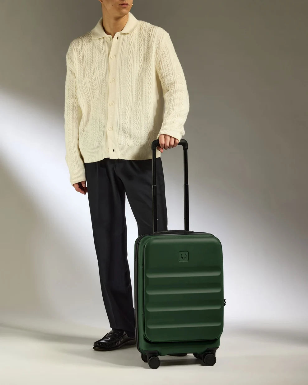 Antler Icon Stripe Dual Opening Cabin Suitcase - 55cm