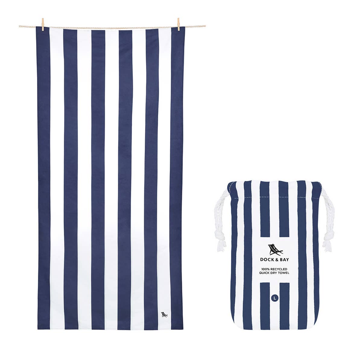 Dock &amp; Bay Quick Dry Classic Large Beach Towels