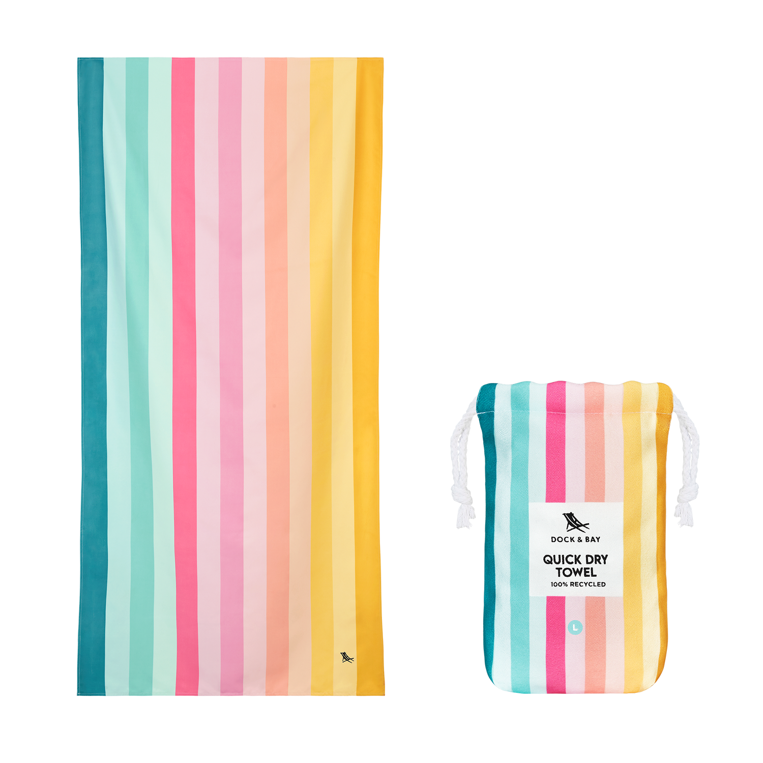 Dock &amp; Bay Quick Dry Design Towels - Large