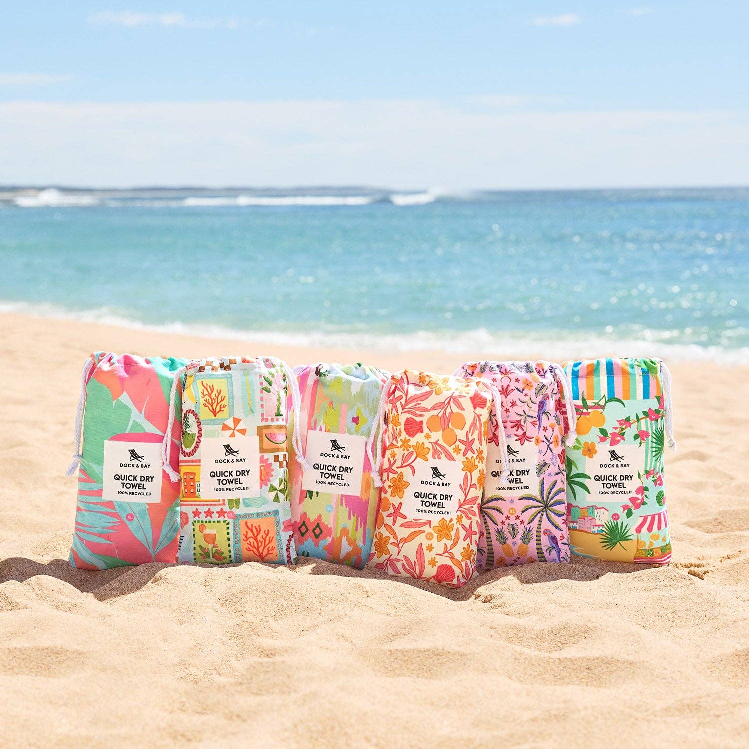 Dock &amp; Bay Quick Dry Design XL Beach Towels